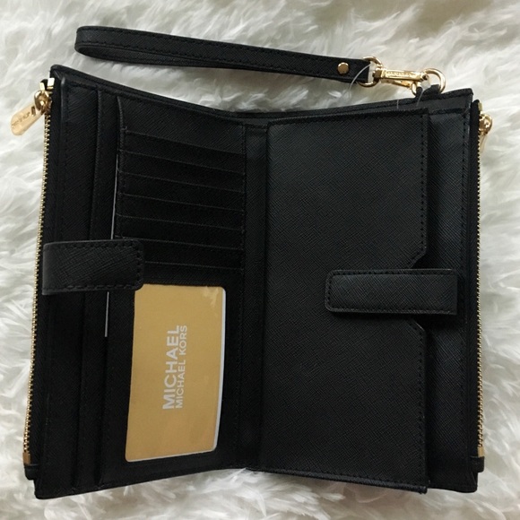 NWT Michael Kors Double Zip Lg Wristlet Wallet - Picture 4 of 5
